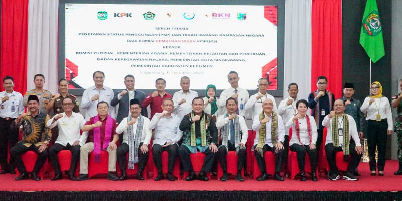 KPK Serahkan Aset Rampasan Korupsi kepada 6 Instansi Senilai Rp63 Miliar