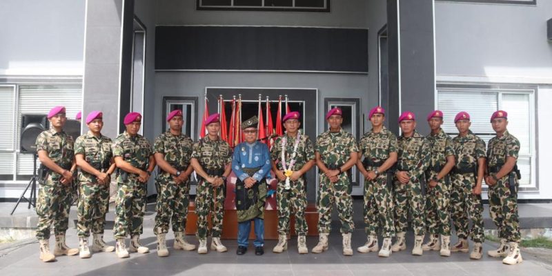 Danyonif 10 MARINIR/SBY Laksanakan Pengukuhan Serah Terima Senjata Tradisional Kepri