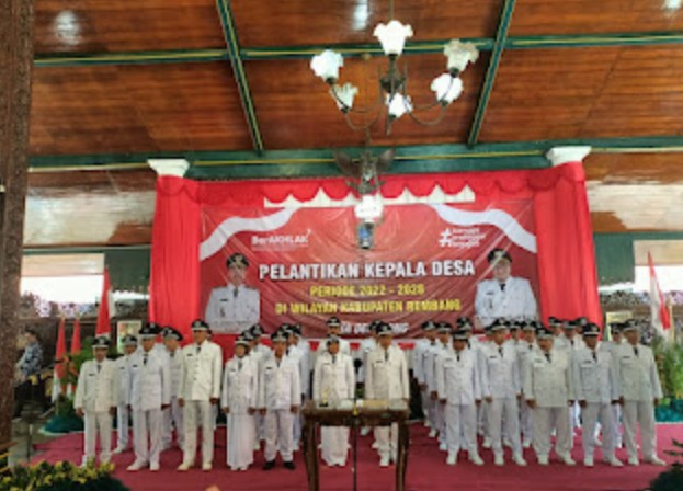 Bupati Rembang Tekankan Ke 42 Kades Yang di Lantik