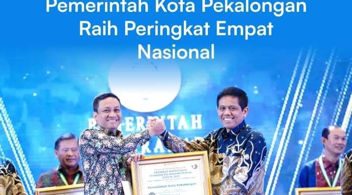Kota Pekalongan Raih Peringkat 4 Nasional Kepatuhan Standar Pelayanan Publik
