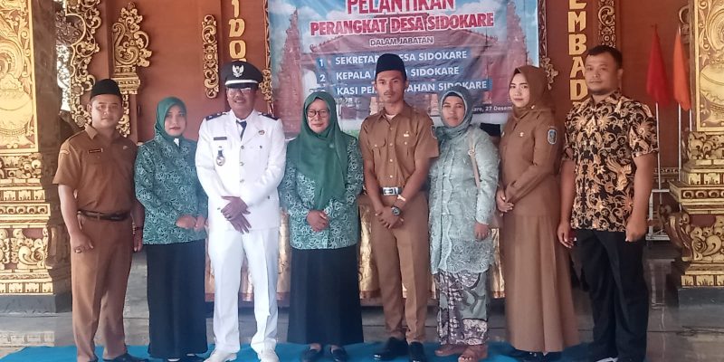 Pelaksanaan Pelantikan Desa Sidokare Kecamatan Rejoso Kondusif