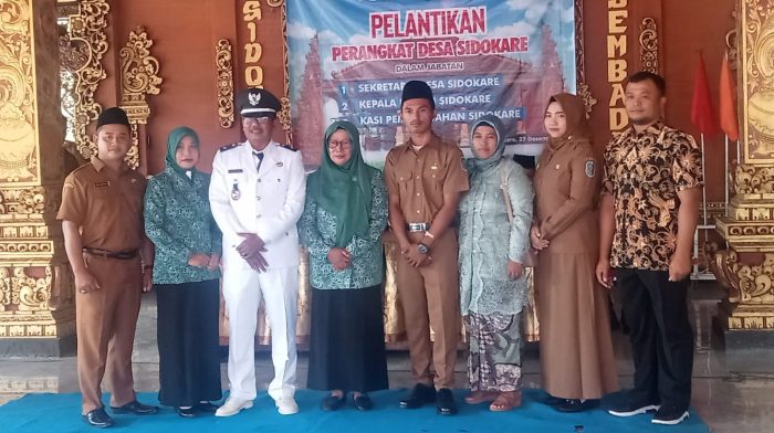 Pelaksanaan Pelantikan Desa Sidokare Kecamatan Rejoso Kondusif