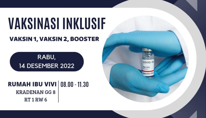 Gebyar Vaksin Covid 19  AIHSP Bersama Pemkot Pekalongan Di Kelurahan Kradenan Buaran