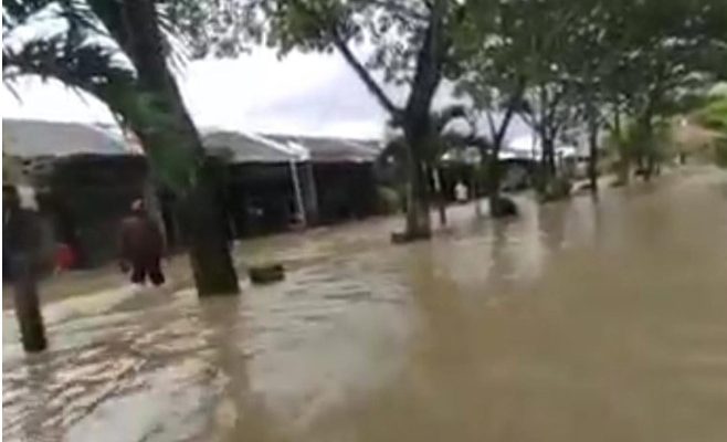 Perum Palm View Residence Desa Kabongan Kidul Kabupaten Rembang Dilanda Banjir