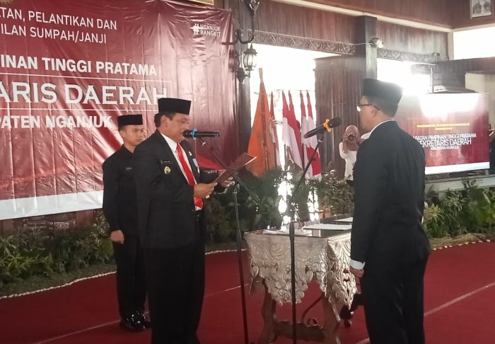 Pelantikan dan Pengambilan Sumpah Jabatan Sekretaris Daerah Oleh PLT Bupati Nganjuk
