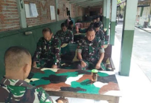 Pesan Bati Tuud Koramil 01/Rembang Saat Apel Pagi