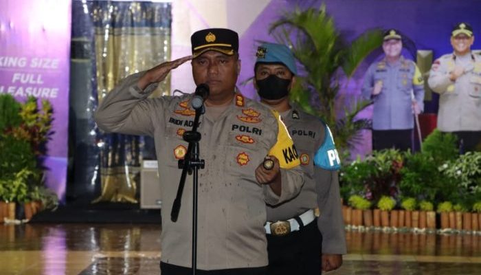 Pimpin Apel Pengamanan Malam Natal, Kapolres Demak Minta Personel Tidak Underestimate