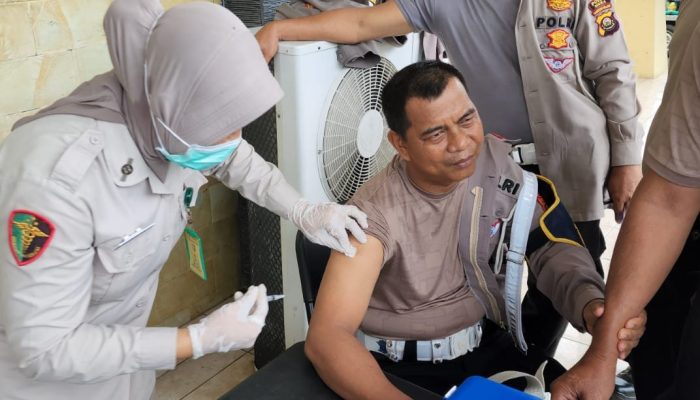 Polres Musi Rawas Mengelar Vaksin Booster Ke-2