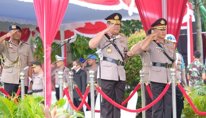 Polda Kepri Gelar Upacara Farewell and Welcome Parade Kapolda Kepri