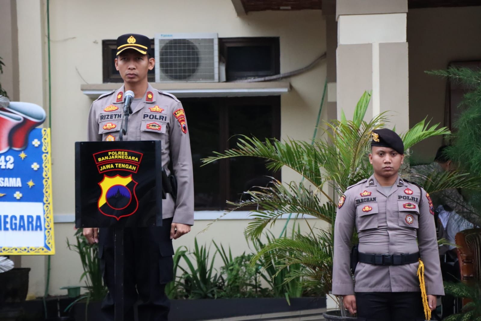 Peringatan HUT Satpam Ke-42, Polres Banjarnegara Gelar Upacara