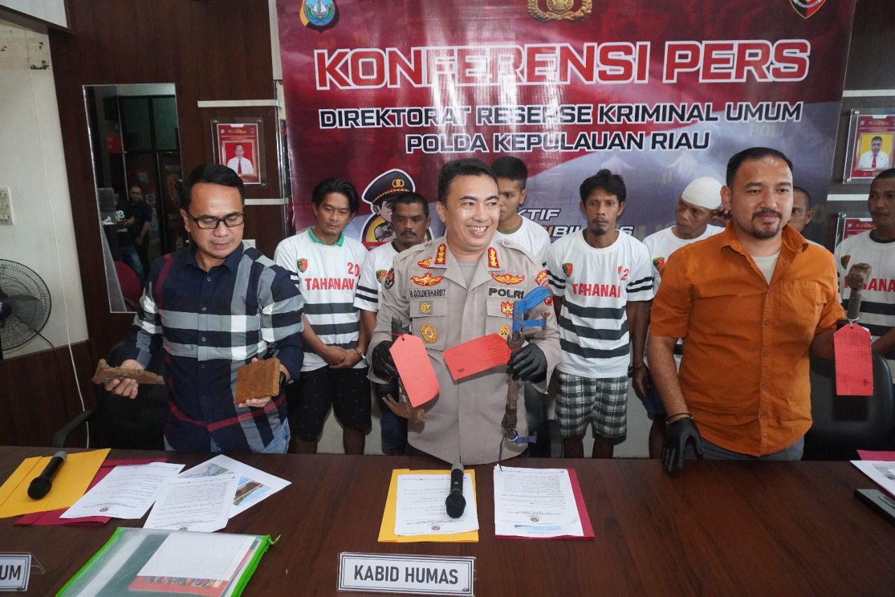 14 Pelaku Ini di Angkut Ditreskrimum Polda Kepri Usai Lakukan Pencurian dan Pemberataan