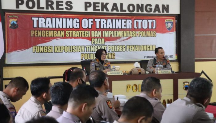 Polres Pekalongan Gelar Training of Trainer (TOT) Pengemban Strategi dan Implementasi Polmas pada Fungsi Kepolisian