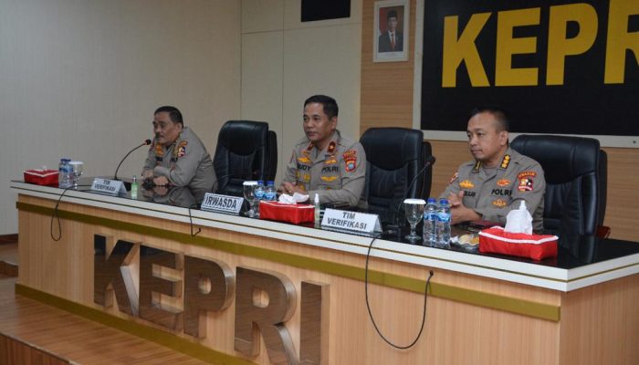 Tim Itwasum Polri Laksanakan Verifikasi Sertijab Kapolda Kepri