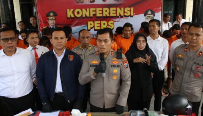 Kapolres Nganjuk Ungkap 15 Kasus Kriminal