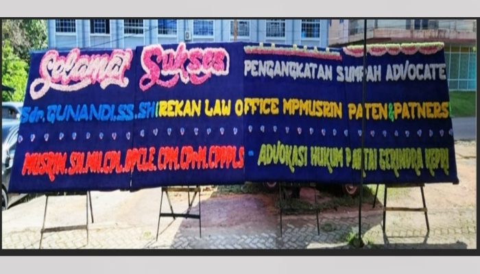 Gunandi, Rekan Law Office MP Musrin Paten & Patners, Jadi Advokat