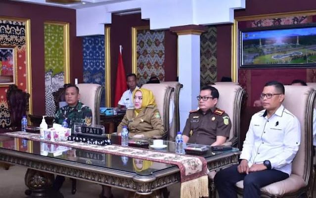 Bupati Musi Rawas mengikuti Rakor Pengendalian Inflasi Tahun 2023 Secara Virtual