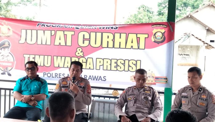 Jumat Curhat Dan Temu Warga Presisi Polres Musi Rawas Di Desa Megang Sakti 5