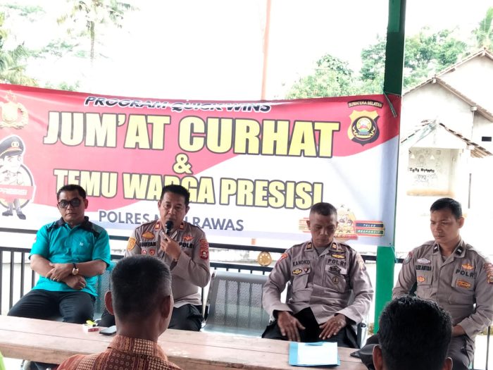 Jumat Curhat Dan Temu Warga Presisi Polres Musi Rawas Di Desa Megang Sakti 5