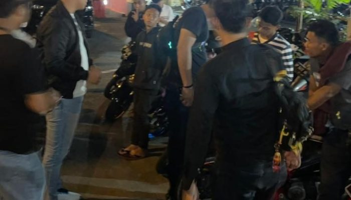 Polsek Lubuk Baja Melaksanakan Penertiban dan Pembubaran Balap Liar di Sekitar Jalan Raden Patah