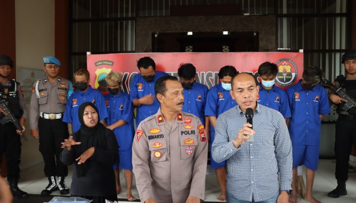 Satreskrim Polres Temanggung Tangkap 7 Orang Spesialis Pencurian Kabel Tower Lintas Daerah
