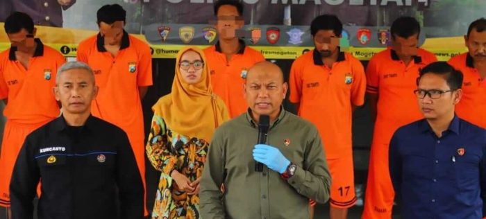 Operasi Pekat, Polres Magetan Berhasil Amankan Pelaku Judi di Tiga TKP