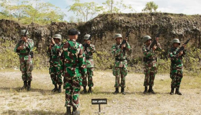 Asah Kemampuan Menembak Kodim 1621 TTS, Gelar Latbak Jatri
