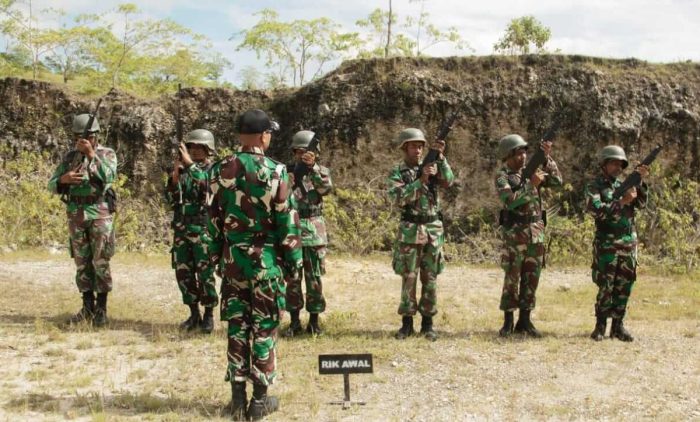 Asah Kemampuan Menembak Kodim 1621 TTS, Gelar Latbak Jatri