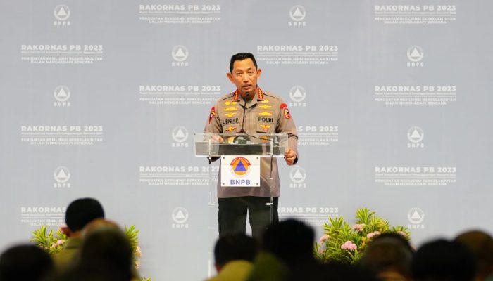 Di Rakornas BNPB, Kapolri Bicara Langkah Konkret Manajemen Risiko Bencana