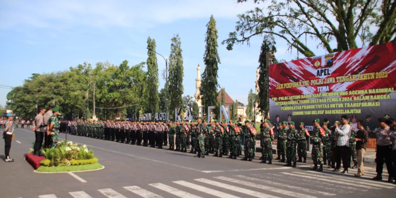 Apel Sinergitas TNI-Polri, Wujudkan Sitkamtibmas yang Kondusif Guna Mensukseskan Agenda Nasional dan Internasional Serta pemilu 2024