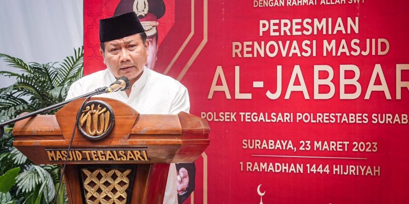 Awal Ramadhan, Kapolda Jatim Resmikan Masjid Al Jabbar di Polsek Tegalsari