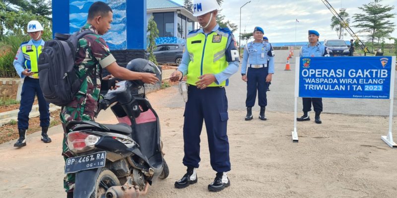 Dansatpom Lanud Hang Nadim Pimpin Opsgaktib TW I Tahun 2023