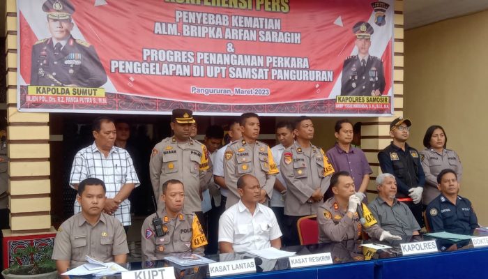 Polres Samosir Ungkap Kematian Arfan Saragih dan Penggelapan Uang Wajib Pajak