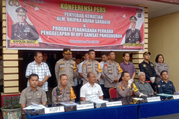 Polres Samosir Ungkap Kematian Arfan Saragih dan Penggelapan Uang Wajib Pajak