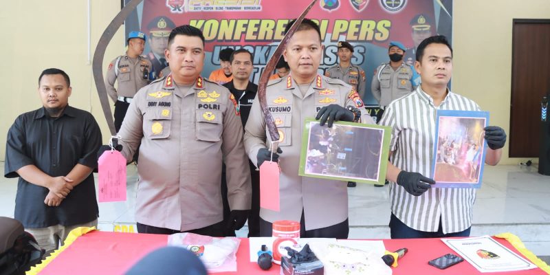Polresta Sidoarjo Berhasil Amankan Dua Pemuda Bersajam yang Viral di Medsos