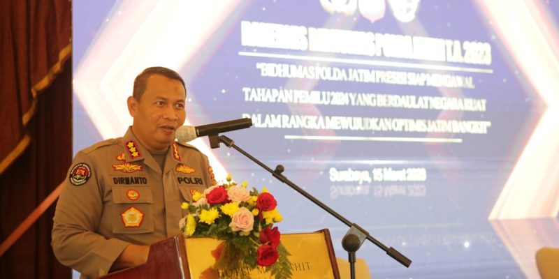 Bidhumas Polda Jatim Bersama Jajaran Siap Kawal Pemilu 2024