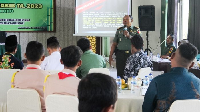 Tingkatkan Hubungan Silaturahmi, Kodim Bojonegoro Gelar Pembinaan Jaring Mitra Karib