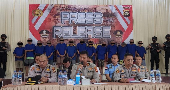 Press Release Polres Musirawas Berhasil Mengamankan 23 Senjata Api Rakitan