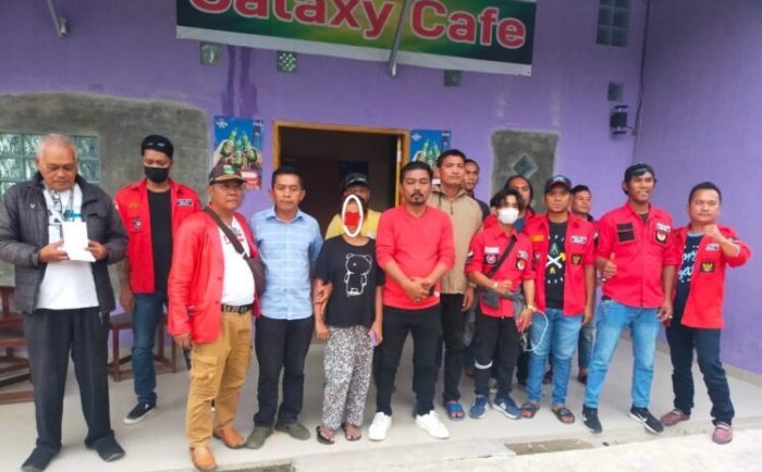 PBB DPC Samosir Selamatkan Dua Perempuan Dibawah Umur Yang Dipekerjakan di Cafe Galaxy Hiburan Malam