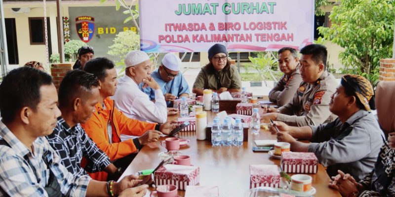Jumat Curhat Bersama Masyarakat, Polda Kalteng Beri Layanan Pengaduan