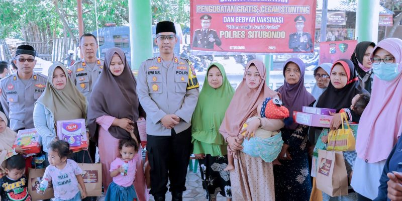 Kapolres Situbondo Salurkan Makanan dan Minuman Bergizi Guna Kurangi Stunting