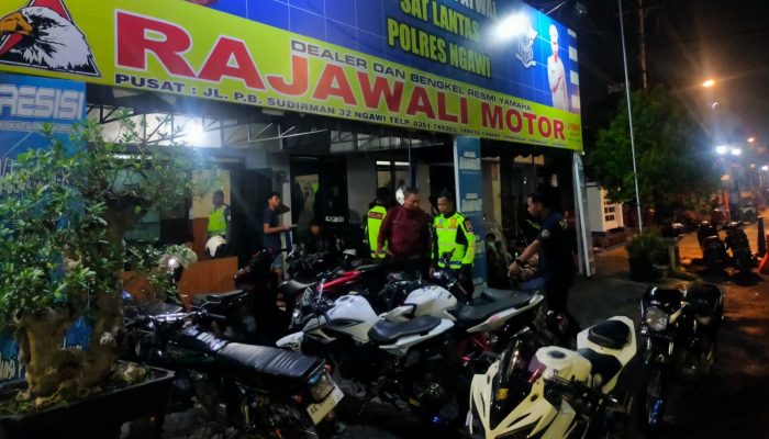 Cipta Kondisi, Polres Ngawi Amankan 30 Motor Knalpot Brong