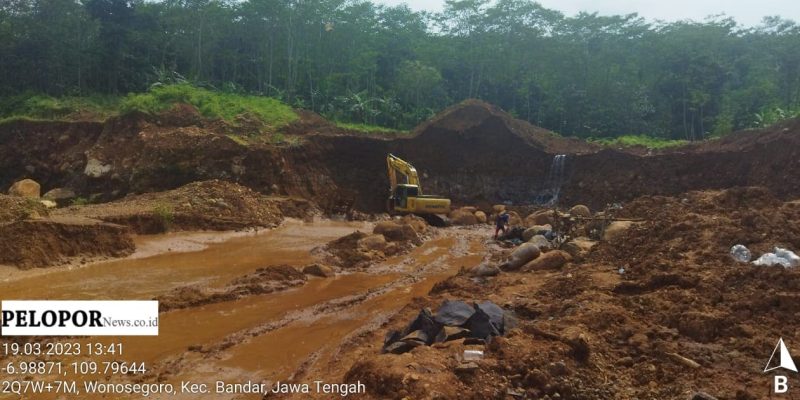 Tambang Gol C Diduga Ilegal, Wonosegoro Batang Tetap Bandel Beroperasi