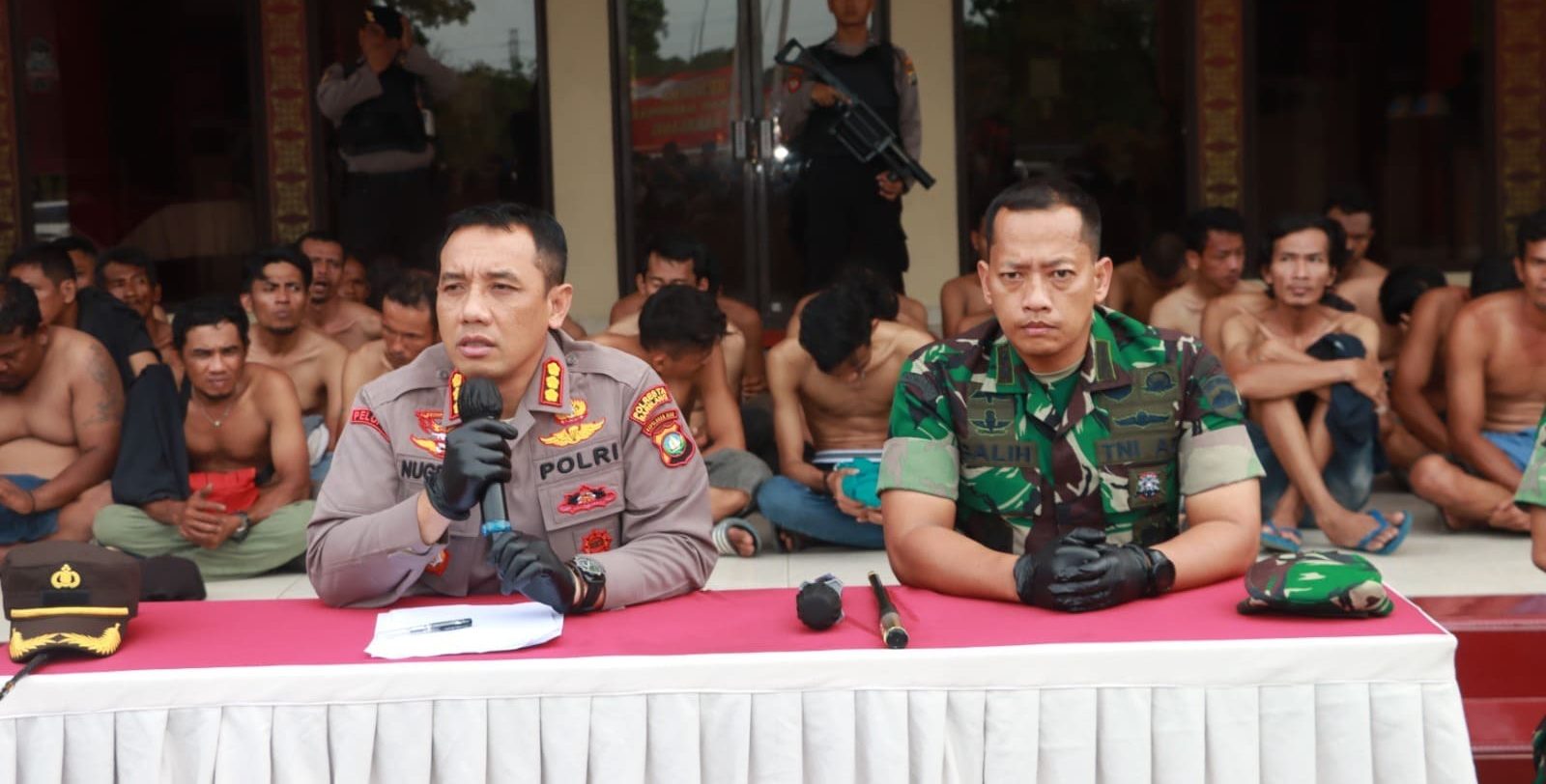 Kapolresta Barelang dan Dandim 0316 Batam Pimpin Tim Gabungan Obrak Abrik Kampung Aceh Batam