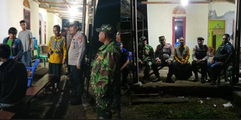 Patroli Gabungan Polsek Jayaloka Dalam Rangka Cipta Kondisi Pilkades