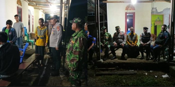 Patroli Gabungan Polsek Jayaloka Dalam Rangka Cipta Kondisi Pilkades