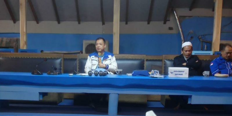 Wakil Ketua DPRD Fraksi Partai Demokrat Michael Edi Hariyanto SH, MH, “Suport Pembangun Masjid Darussalam Dusun Cawang, Benelan kidul “