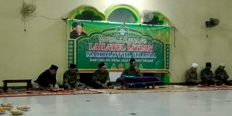Kegiatan Lailatul Ijitma’ NU Ranting Jali