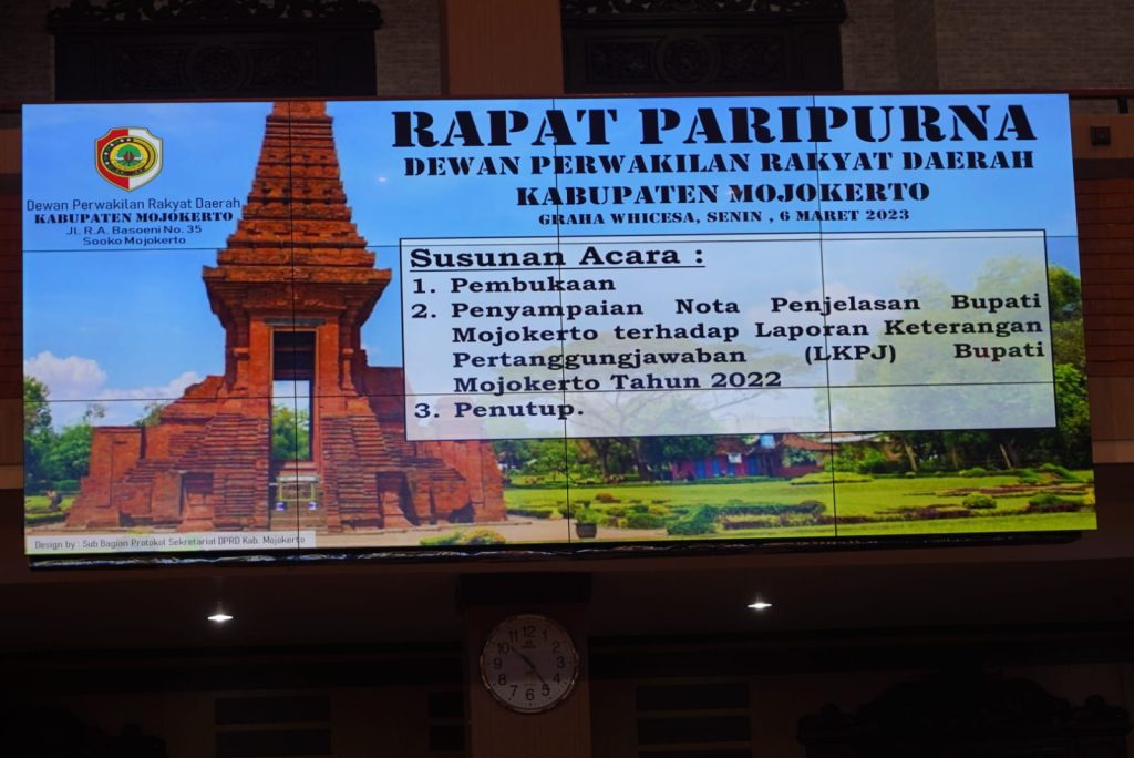 gelar-rapat-paripurna-bupati-mojokerto-sampaikan-nota-penjelasan-lkpj-2022
