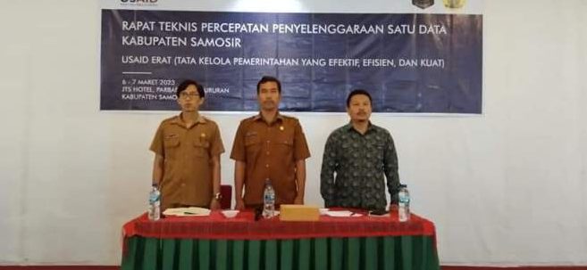 Mendukung Capaian Pembangunan Yang Optimal, Bupati Samosir Buka Rapat Percepatan Penyelenggaraan Satu Data