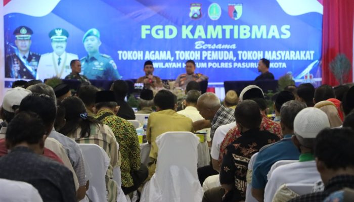 Polres Pasuruan Kota Bersama Forkopimda Gelar FGD Kamtibmas